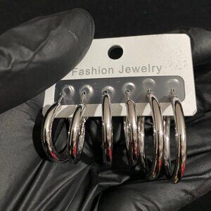 Silver Hoop Earrings